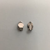 Earring Clip On- Silver 12x10mm