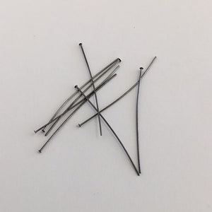 Head Pin- Gunmetal 1.5” 24 Gauge (100pc)