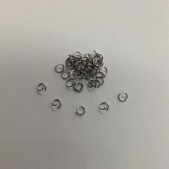 Jump Ring- 6mm (50pc) Stainless Steel