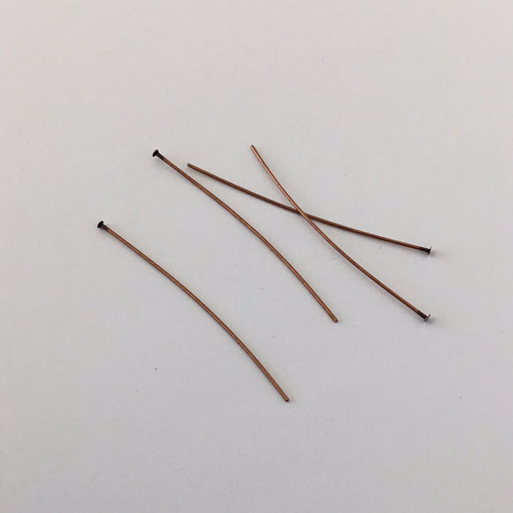 Head Pin- Antique Copper 1.5” 24 Gauge (500pc)